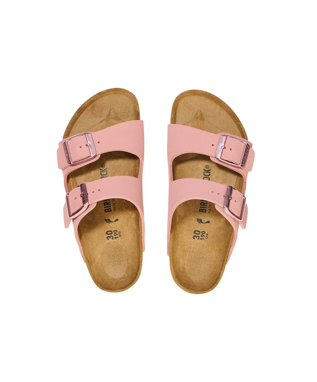 Birkenstock Kids Arizona BirkiBuc Pink Clay Sandals