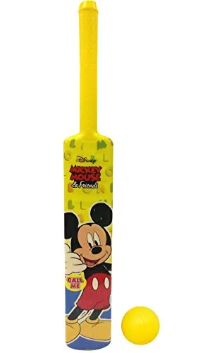 Bless Amazing Kids Cricket Kit Set with Bat Balls Wickets Bells - Indoor, Beach, Outdoor, Garden Play Set for 2-6 Yrs Kids (Plastic, Yellow)