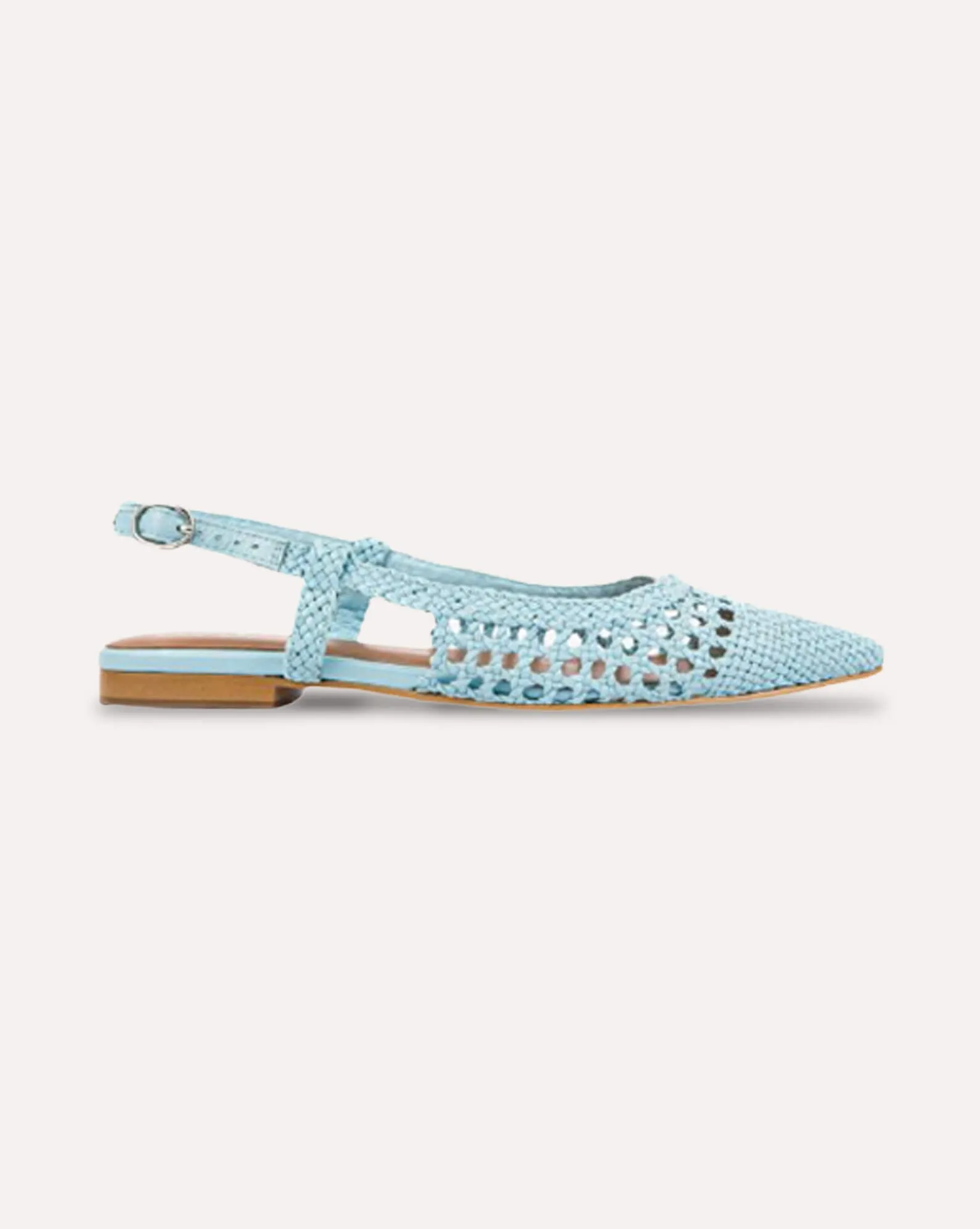 Clear Blue Skies : Slingback Mules