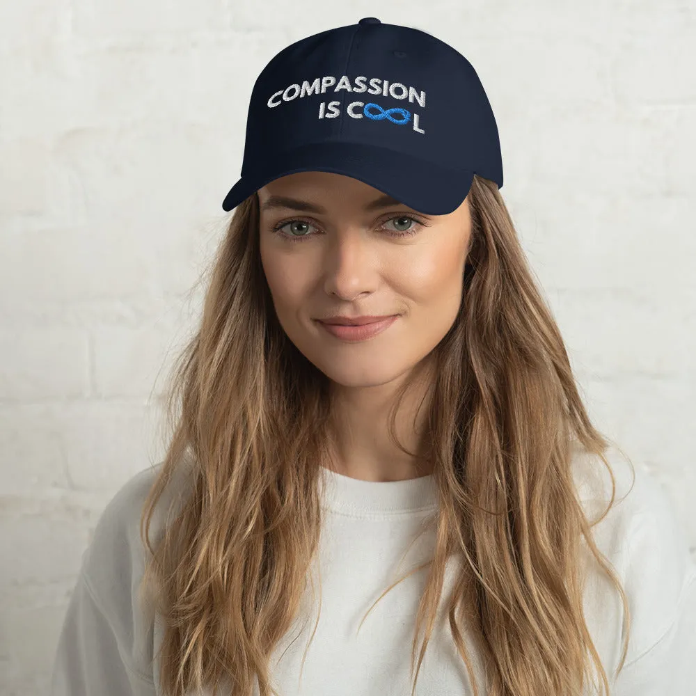 Compassion is Cool - Dad Hat - White Thread