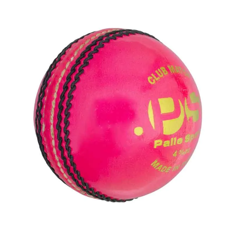 Cricket - Club Junior Match Ball - 4.75oz - Red/White/Pink