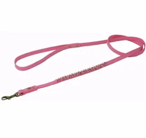 Dosha Dog - Mini Beaded Collar/Leash - Dark Pink, Quartz