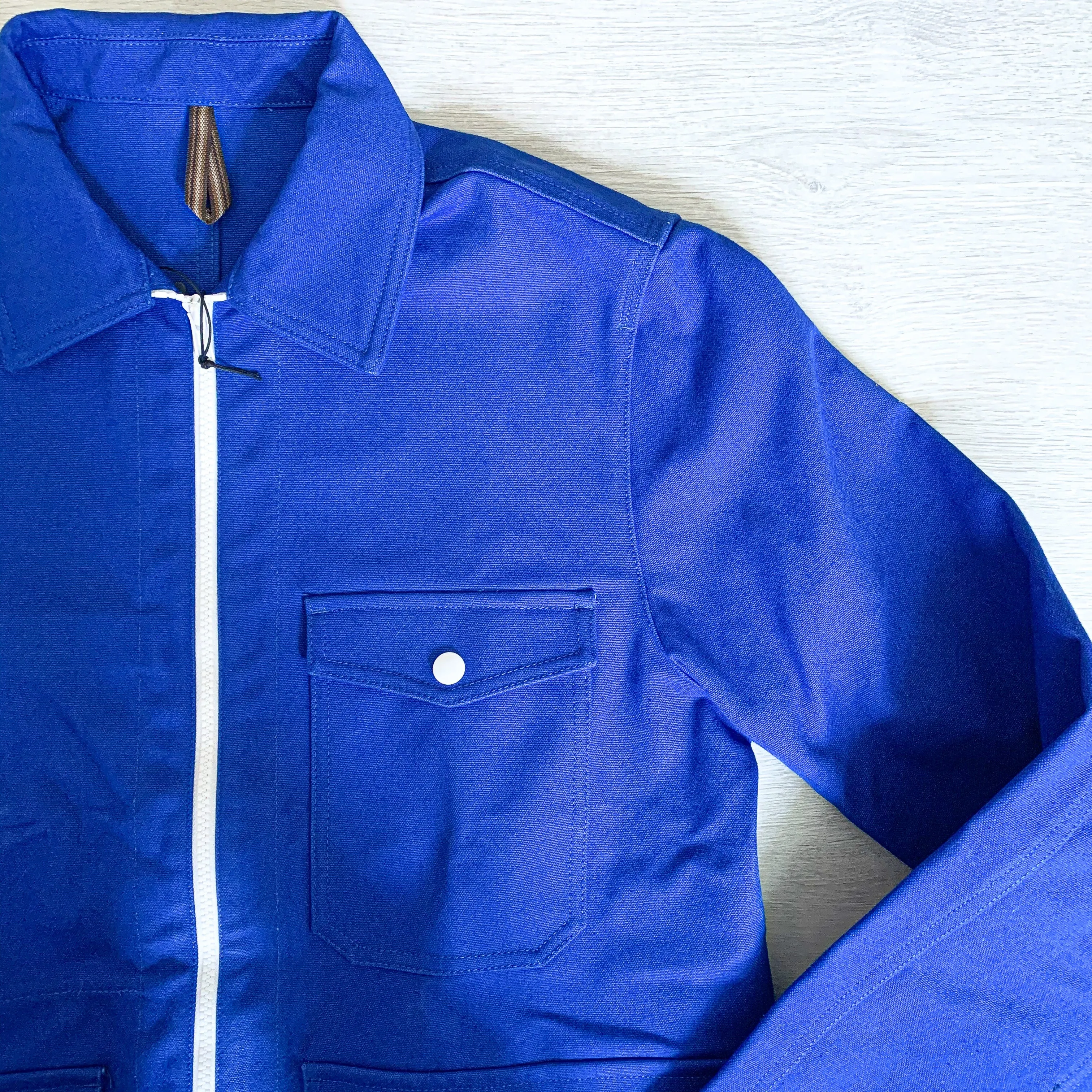 Drake's Blue Cotton 18oz Canvas Yacht Sailing Chore Jacket