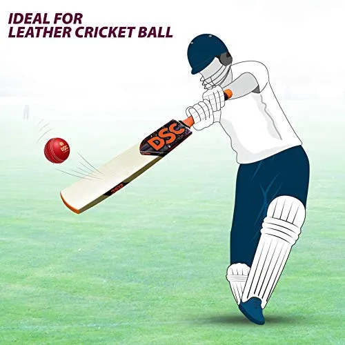 DSC Intense Force Kashmir Willow Cricket Bat for Leather Ball |Size-6 | Light Weight | Free Cover|