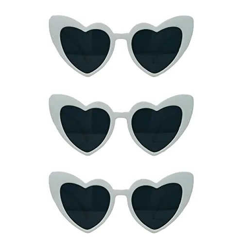 Heart Shaped Fashion Eyewear Sunglasses for Women - Solids