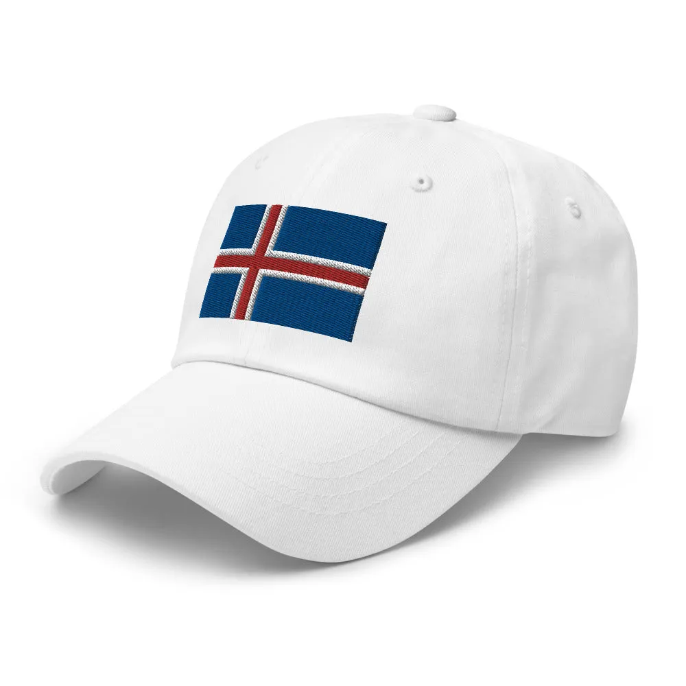 Icelandic Flag Embroidered Hat