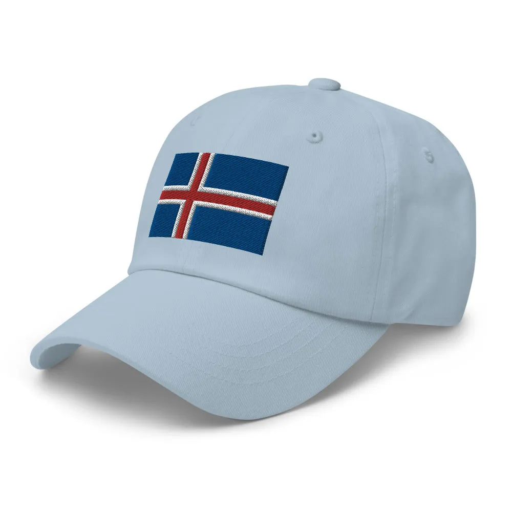 Icelandic Flag Embroidered Hat