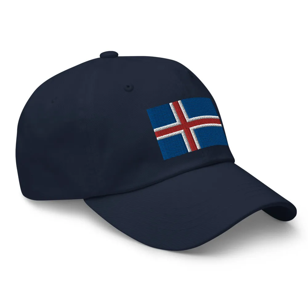 Icelandic Flag Embroidered Hat