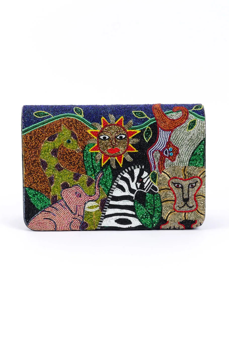 Jungle Animal Beaded Bag