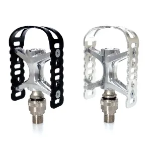 MKS UB-Lite Ezy Road City Track Bike Classic Old School Pedal Silver / Black