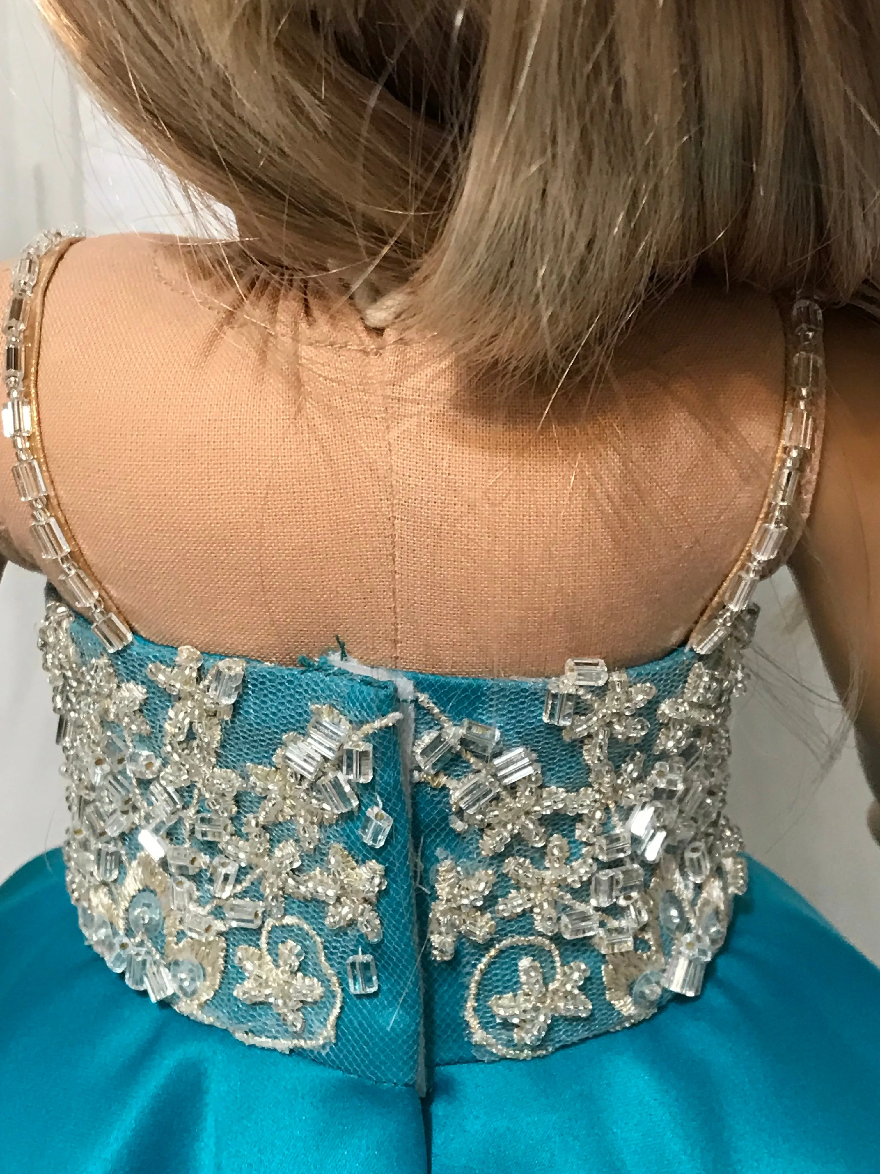 OOAK Pageant Dress Ball Gown for American Girl doll jade
