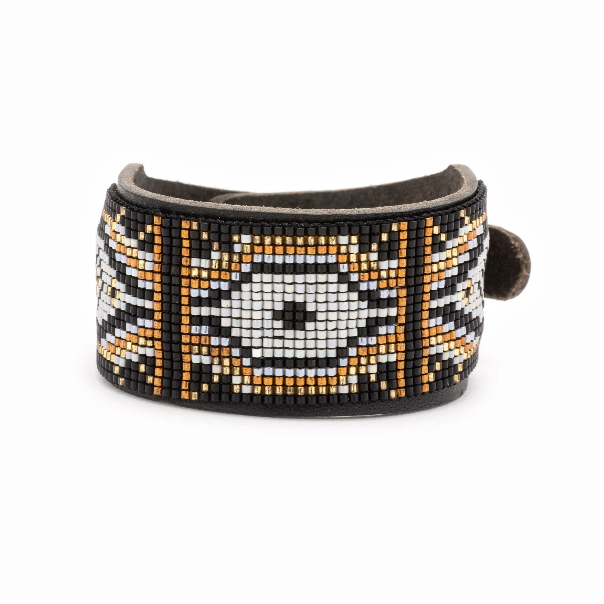 Pawnee Beaded Leather Bracelet